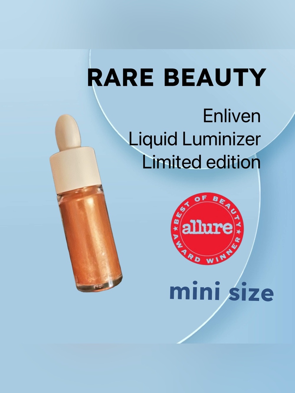 🌟🇺🇸🆕NWOB RARE BEAUTY | MINI | Enliven Positive Light Liquid Luminizer
